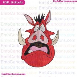 Pumbaa Timon And Pumbaa Embroidery Design 21