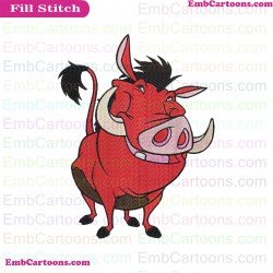 Pumbaa Timon And Pumbaa Embroidery Design 22