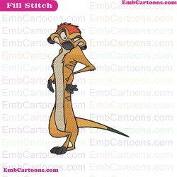 Pumbaa Timon And Pumbaa Embroidery Design 27