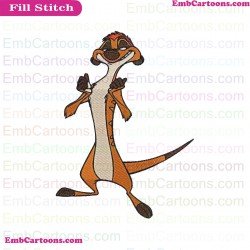 Pumbaa Timon And Pumbaa Embroidery Design 33