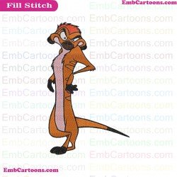 Pumbaa Timon And Pumbaa Embroidery Design 34