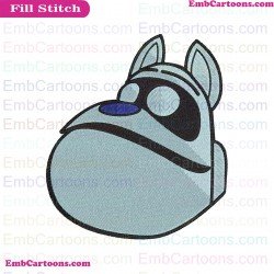 Puppy Dog Pals Arf Face Embroidery Design