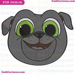 Puppy Dog Pals Bingo Face Embroidery Design