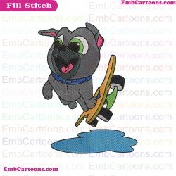 Puppy Dog Pals Bingo Wooden Scooter Embroidery Design