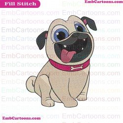 Puppy Dog Pals Rolly Embroidery Design