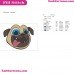 Puppy Dog Pals Rolly Face Embroidery Design