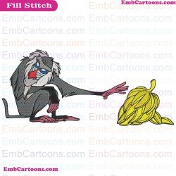 Rafiki The Lion King Embroidery Design 2