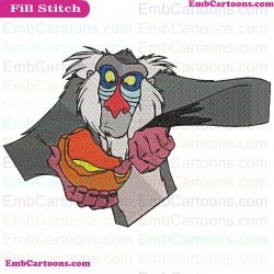 Rafiki The Lion King Embroidery Design 5