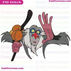 Rafiki The Lion King Embroidery Design 6