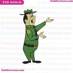 Ranger Smith 2 Yogi Bear Embroidery Design