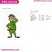 Ranger Smith Thinking Yogi Bear Embroidery Design
