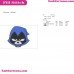 Raven Face Teen Titans Go Embroidery Design