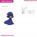 Raven Teen Titans Go Embroidery Design