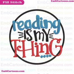 Reading Is My Thing Dr Seuss The Cat In The Hat Embroidery Design 2