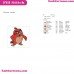Red The Angry Birds Embroidery Design