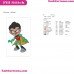 Robin 2 Teen Titans Go Embroidery Design