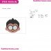 Robin Face Teen Titans Go Embroidery Design