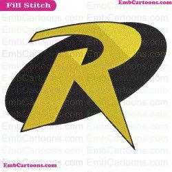 Robin Logo Embroidery Design
