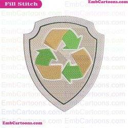 Rocky Logo Paw Patrol Embroidery Design