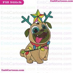 Rolly Christmas Puppy Dog Pals Embroidery Design