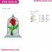 Rose Beauty And The Beast Embroidery Design