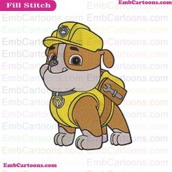Rubble Paw Patrol Embroidery Design