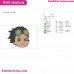 Rusty Rivets Face Embroidery Design