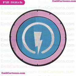 Rusty Rivets Logo Embroidery Design