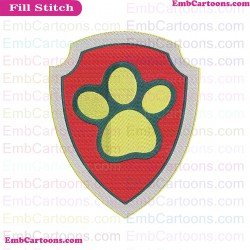 Ryder Logo Paw Patrol Embroidery Design