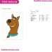 Scooby Doo Face Embroidery Design