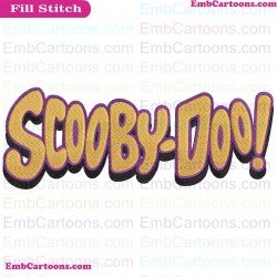 Scooby Doo Logo Embroidery Design