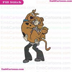 Scooby Doo With Shaggy Rogers Embroidery Design