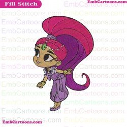 Shimmer 2 Shimmer And Shine Embroidery Design