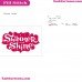 Shimmer And Shine Logo Embroidery Design