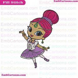 Shimmer Ballet Shimmer And Shine Embroidery Design
