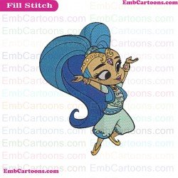 Shine 2 Shimmer And Shine Embroidery Design