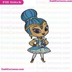 Shine Ballet Shimmer And Shine Embroidery Design