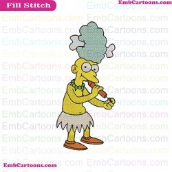 Sideshow Mel The Simpsons Embroidery Design