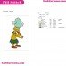 Sideshow Mel The Simpsons Embroidery Design