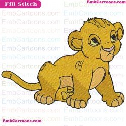 Simba Baby The Lion King Embroidery Design