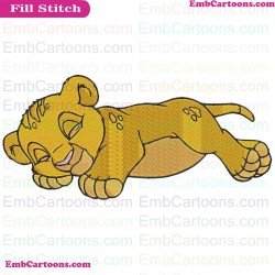Simba Baby The Lion King Embroidery Design 4