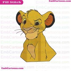Simba The Lion King Embroidery Design 11