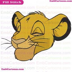 Simba The Lion King Embroidery Design 12