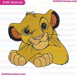 Simba The Lion King Embroidery Design 13