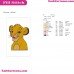 Simba The Lion King Embroidery Design 14