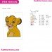 Simba The Lion King Embroidery Design 14