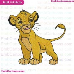 Simba The Lion King Embroidery Design 15