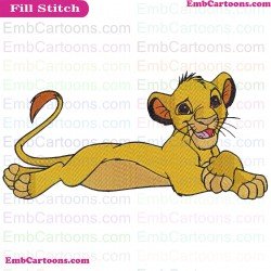 Simba The Lion King Embroidery Design 16