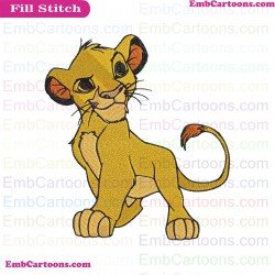 Simba The Lion King Embroidery Design 18