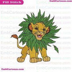 Simba The Lion King Embroidery Design 20